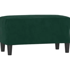 vidaXL Bankje 70x35x41 cm fluweel donkergroen