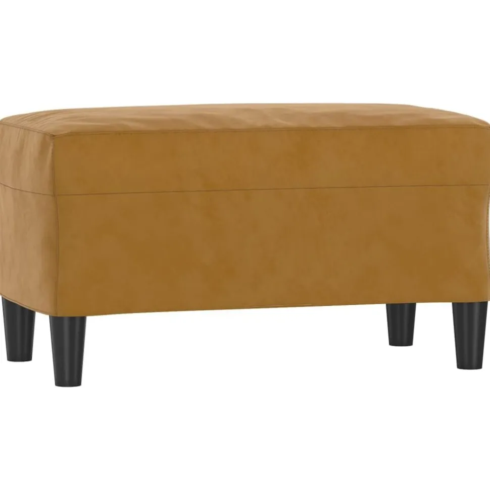 vidaXL Bankje 70x35x41 cm fluweel bruin