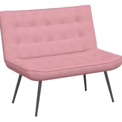 vidaXL Bankje 110x74x84 cm fluweel roze