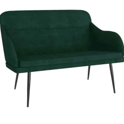 vidaXL Bankje 110x76x80 cm fluweel donkergroen
