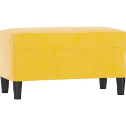 vidaXL Bankje 70x35x41 cm fluweel geel