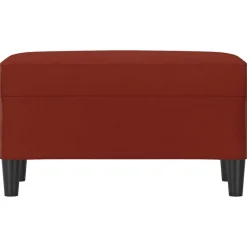 vidaXL Bankje 70x35x41 cm kunstleer wijnrood