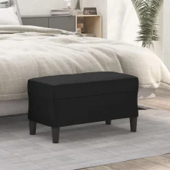 vidaXL Bankje 70x35x41 cm kunstleer zwart
