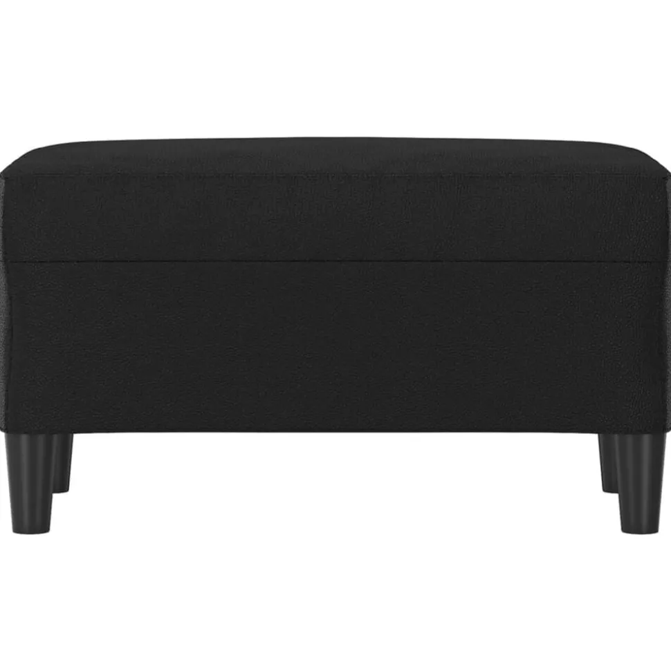 vidaXL Bankje 70x35x41 cm kunstleer zwart