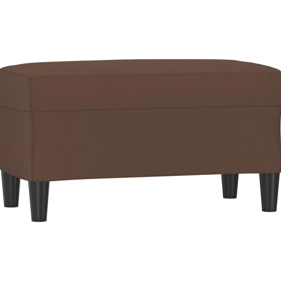 vidaXL Bankje 70x35x41 cm kunstleer bruin