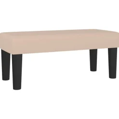 vidaXL Bankje 70x30x30 cm kunstleer cappuccinokleurig
