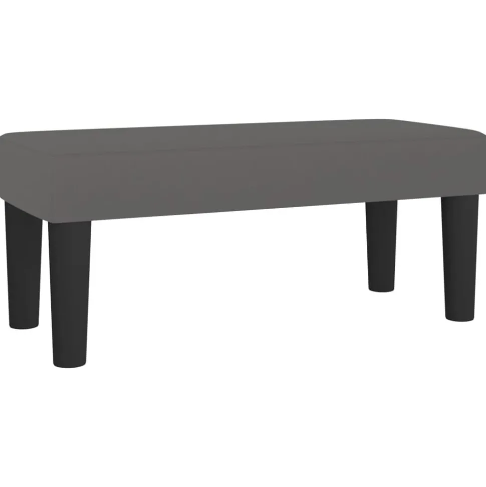 vidaXL Bankje 70x30x30 cm kunstleer grijs