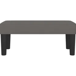 vidaXL Bankje 70x30x30 cm kunstleer grijs
