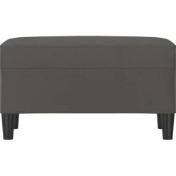 vidaXL Bankje 70x35x41 cm kunstleer grijs