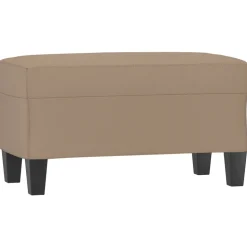 vidaXL Bankje 70x35x41 cm kunstleer cappuccinokleurig