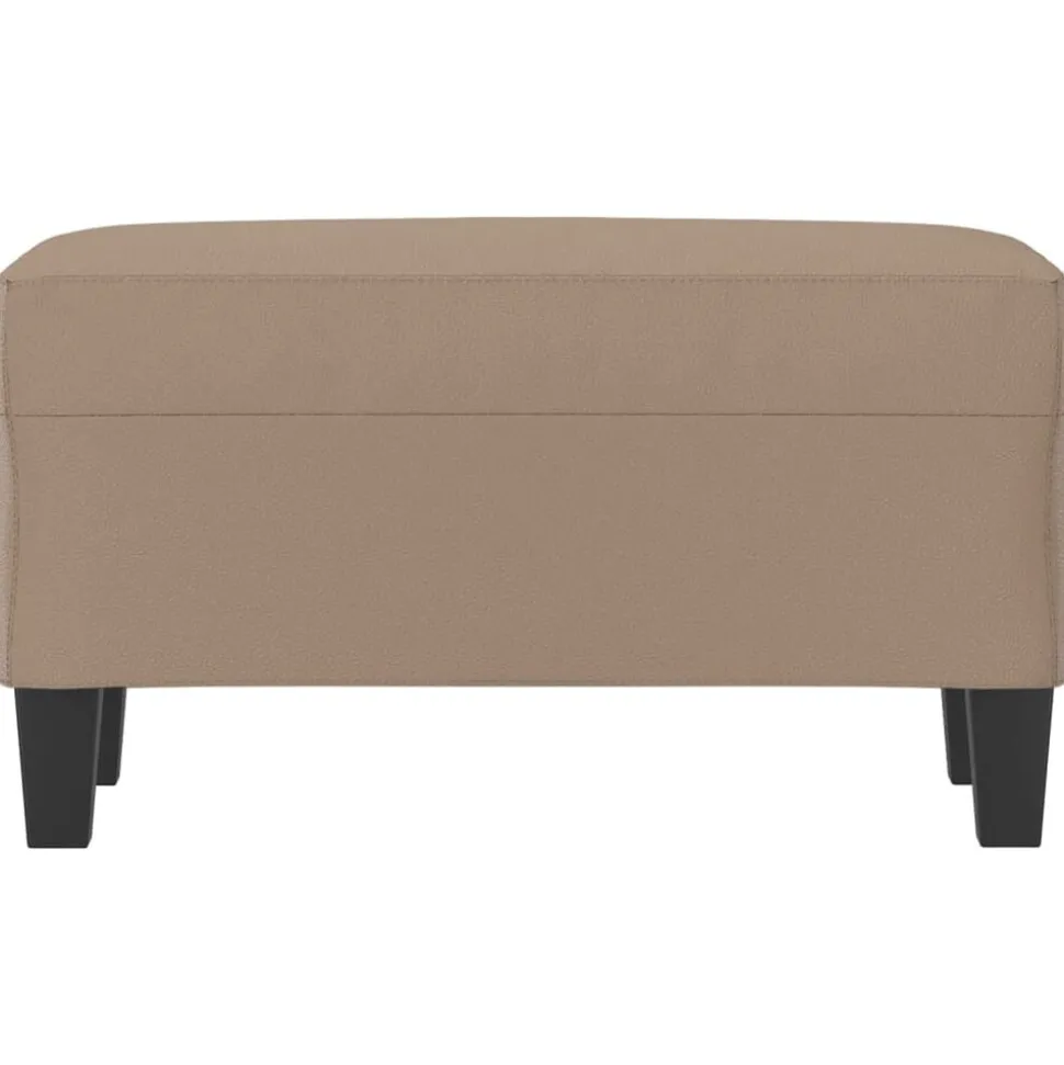 vidaXL Bankje 70x35x41 cm kunstleer cappuccinokleurig