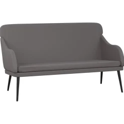 vidaXL Bankje 110x76x80 cm kunstleer grijs