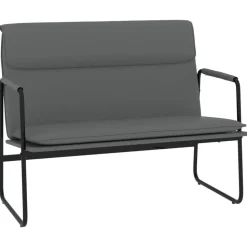 vidaXL Bankje 100x64x80 cm kunstleer grijs