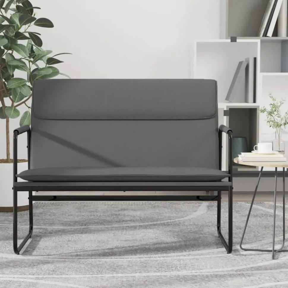 vidaXL Bankje 100x64x80 cm kunstleer grijs