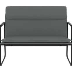 vidaXL Bankje 100x64x80 cm kunstleer grijs