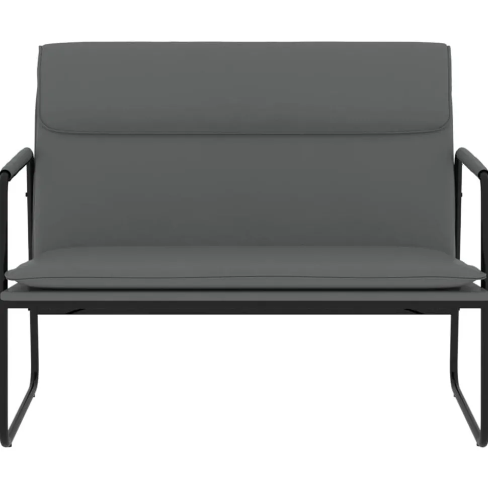 vidaXL Bankje 100x64x80 cm kunstleer grijs