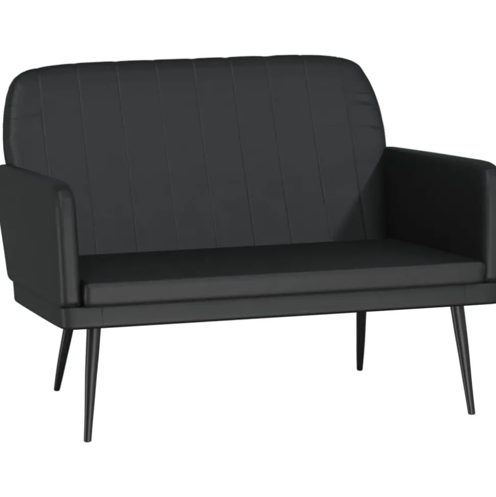vidaXL Bankje 107x80x81 cm kunstleer zwart