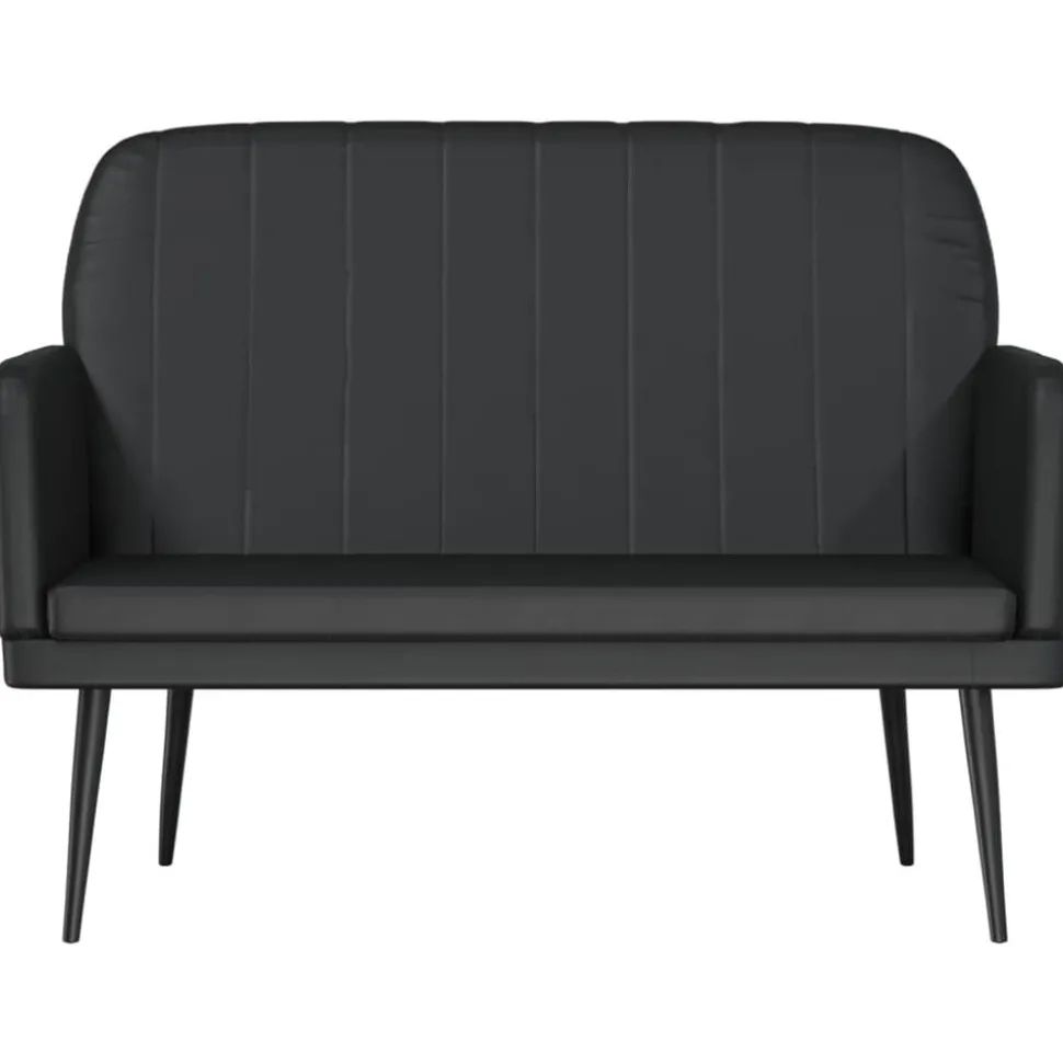 vidaXL Bankje 107x80x81 cm kunstleer zwart