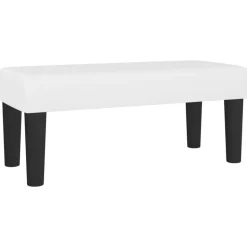 vidaXL Bankje 70x30x30 cm kunstleer wit