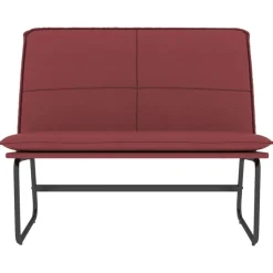 vidaXL Bankje 100x75x76 cm kunstleer wijnrood