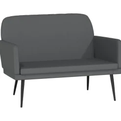 vidaXL Bankje 107x80x81 cm kunstleer grijs