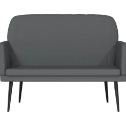 vidaXL Bankje 107x80x81 cm kunstleer grijs