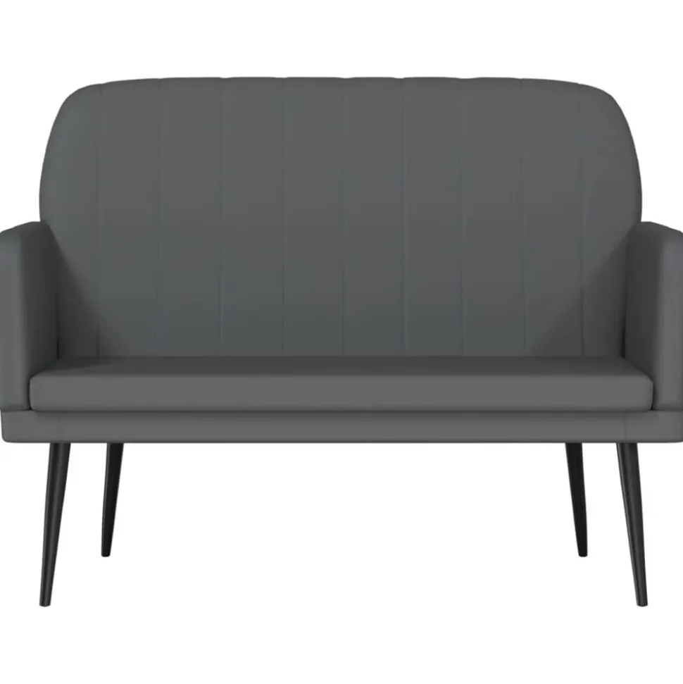 vidaXL Bankje 107x80x81 cm kunstleer grijs