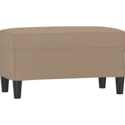 vidaXL Bankje 70x35x41 cm kunstleer cappuccinokleurig