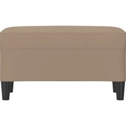 vidaXL Bankje 70x35x41 cm kunstleer cappuccinokleurig