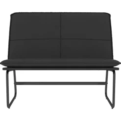 vidaXL Bankje 100x75x76 cm kunstleer zwart