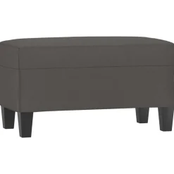 vidaXL Bankje 70x35x41 cm kunstleer grijs