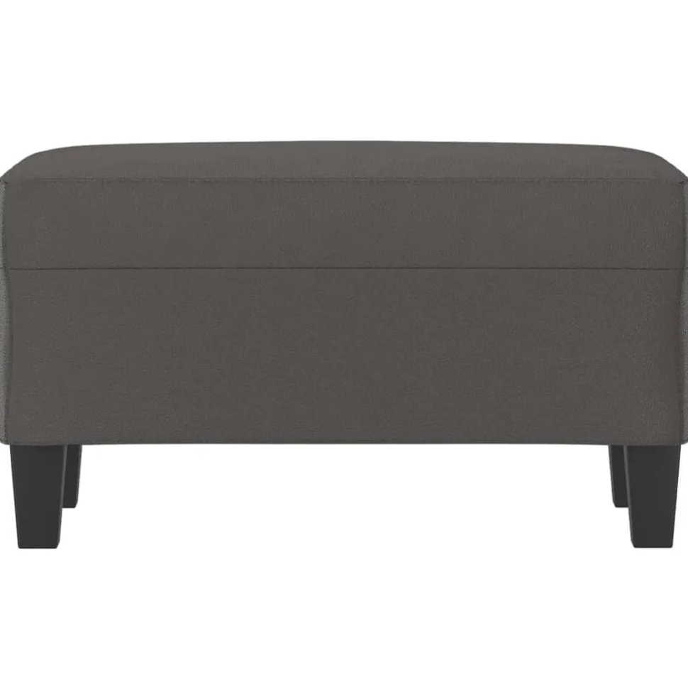 vidaXL Bankje 70x35x41 cm kunstleer grijs