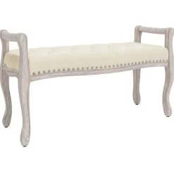 vidaXL Bankje 110x45x60 cm linnen