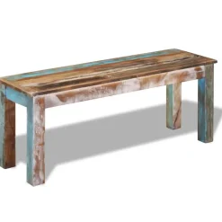 vidaXL Bankje 110x35x45 cm massief gerecycled hout