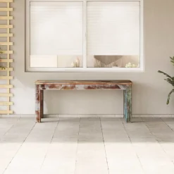 vidaXL Bankje 110x35x45 cm massief gerecycled hout