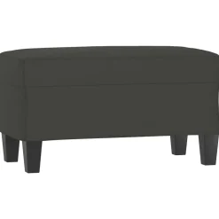 vidaXL Bankje 70x35x41 cm microvezelstof donkergrijs