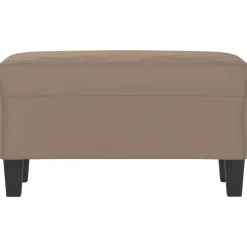 vidaXL Bankje 70x35x41 cm microvezelstof taupe