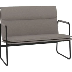 vidaXL Bankje 100x64x80 cm stof taupe