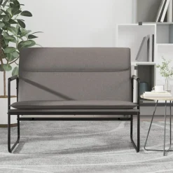 vidaXL Bankje 100x64x80 cm stof taupe