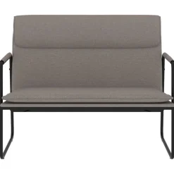 vidaXL Bankje 100x64x80 cm stof taupe