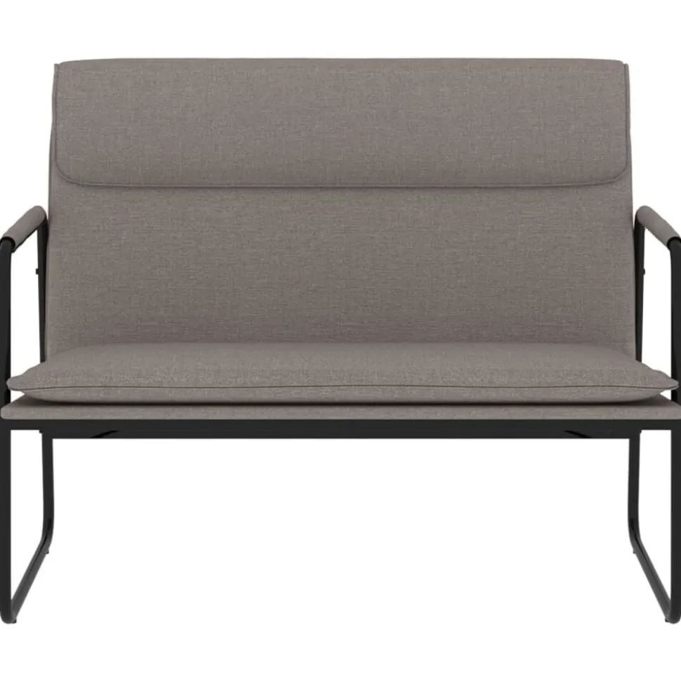 vidaXL Bankje 100x64x80 cm stof taupe