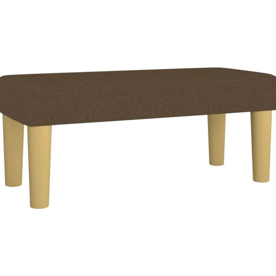 vidaXL Bankje 70x30x30 cm stof bruin