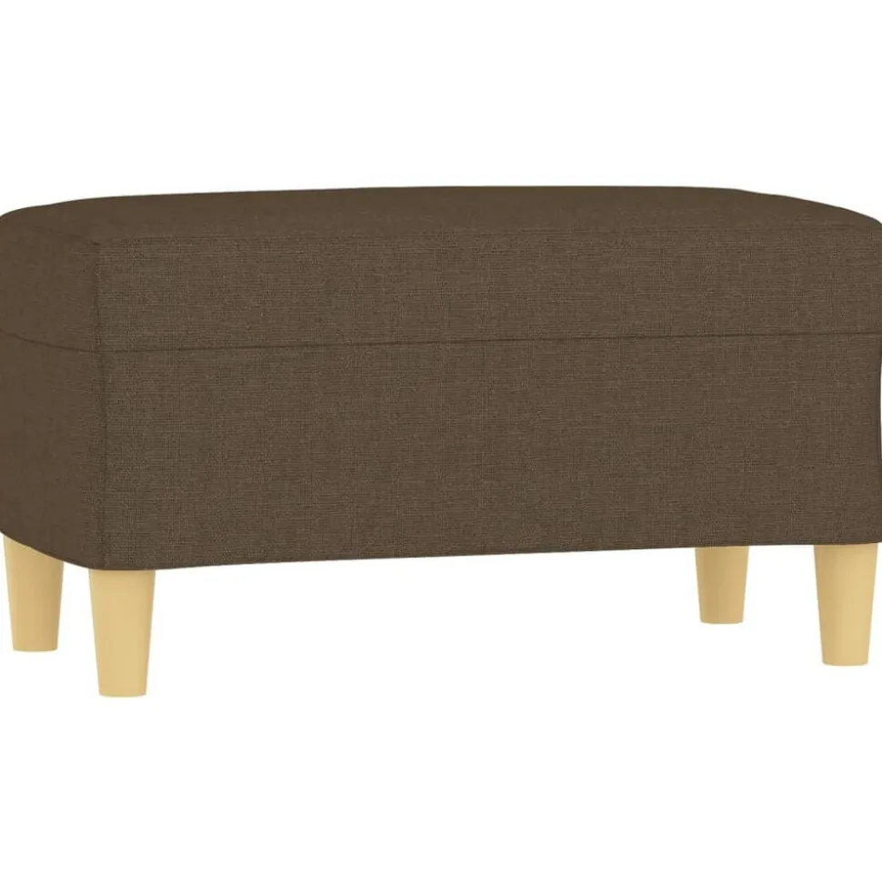 vidaXL Bankje 70x35x41 cm stof bruin