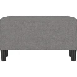 vidaXL Bankje 70x35x41 cm stof donkergrijs