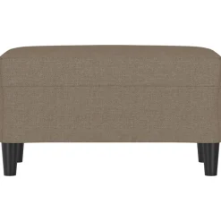 vidaXL Bankje 70x35x41 cm stof taupe