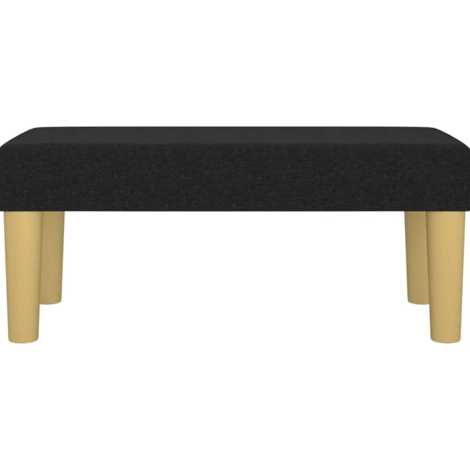 vidaXL Bankje 70x30x30 cm stof zwart