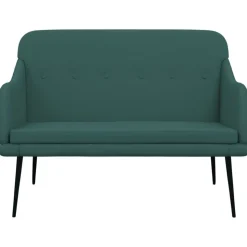 vidaXL Bankje 110x76x80 cm stof donkergroen
