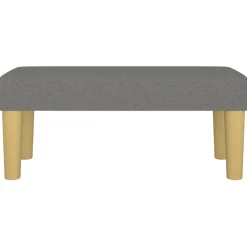 vidaXL Bankje 70x30x30 cm stof donkergrijs