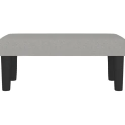 vidaXL Bankje 70x30x30 cm stof lichtgrijs