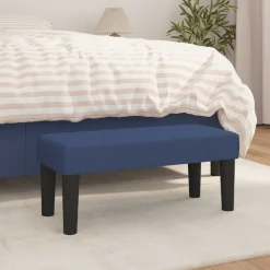 vidaXL Bankje 70x30x30 cm stof blauw
